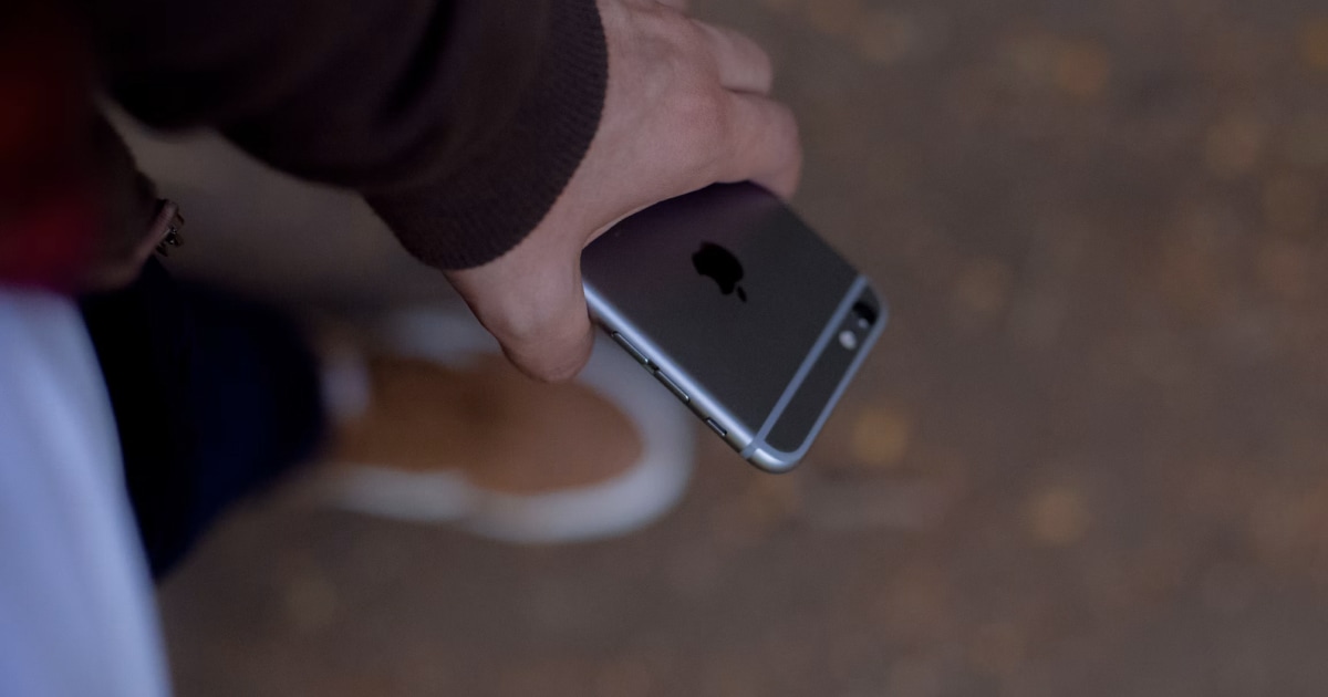 Protecting an iPhone from theft in a public place